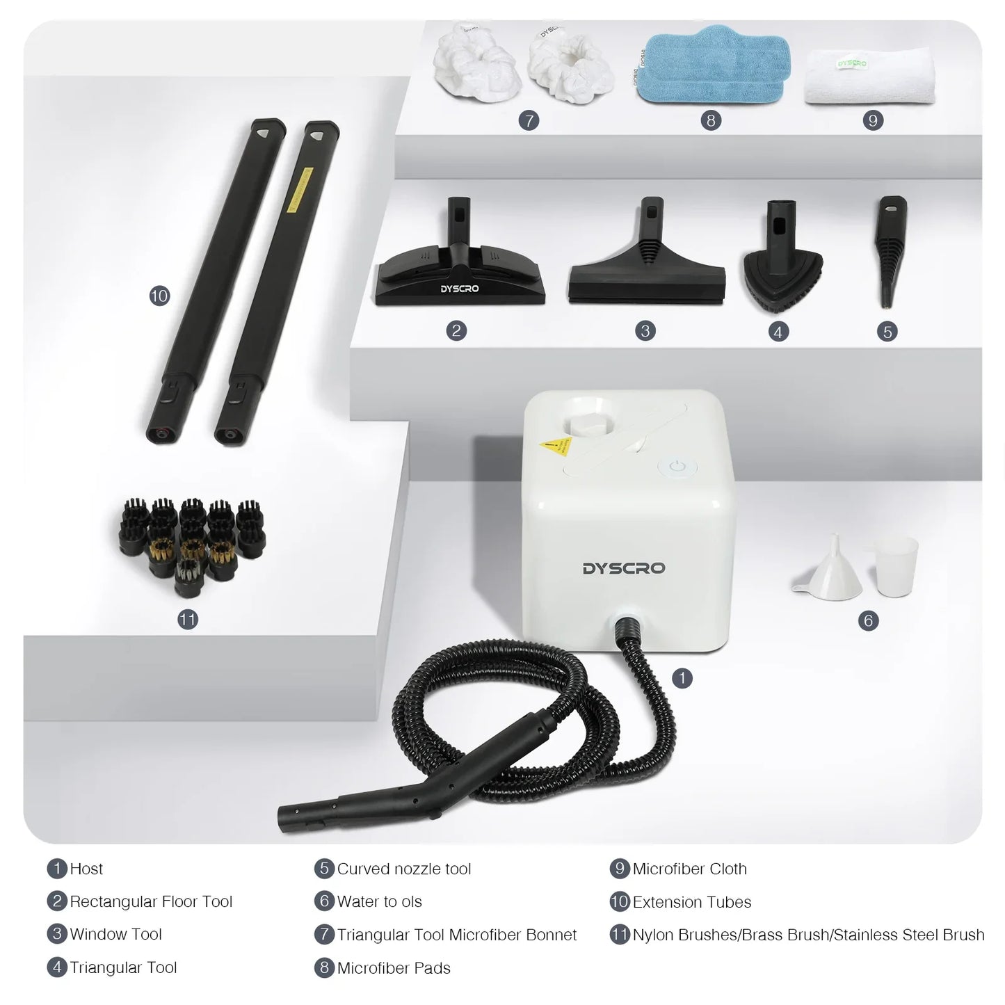 Commercial Steam Cleaner M1 | 280°F High Temp | 50-min Runtime – Dyscro